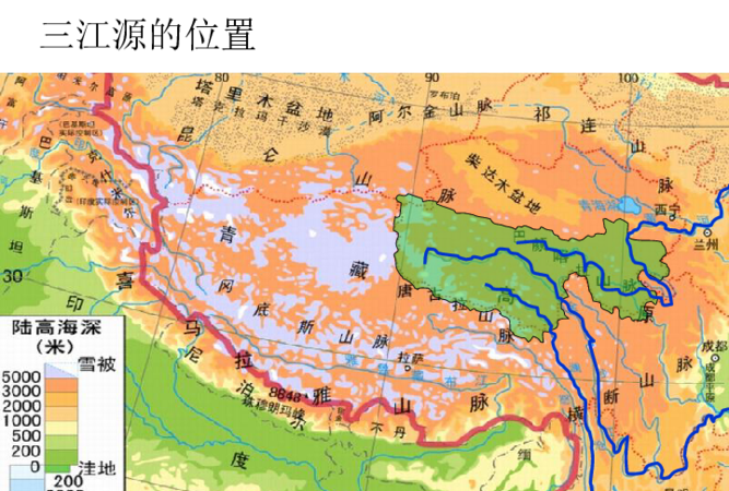 三江源位于什么地区,“三江源自然保护区”位于图4
